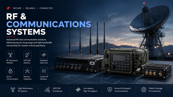 Military satellite and communications equipment